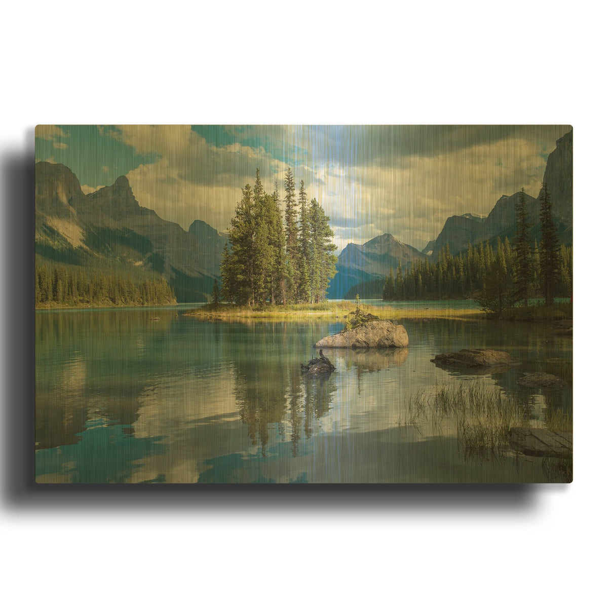 'Spirit Island 2' By Joe Reimer Photography Gold Metal Wall Art