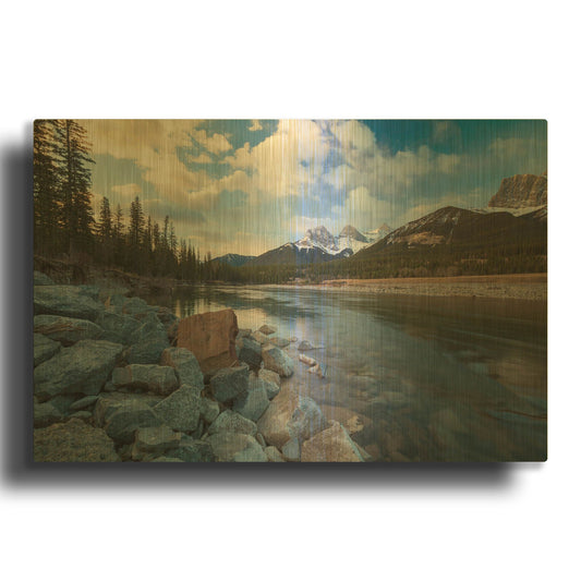 'Three Sisters 1' By Joe Reimer Photography Gold Metal Wall Art