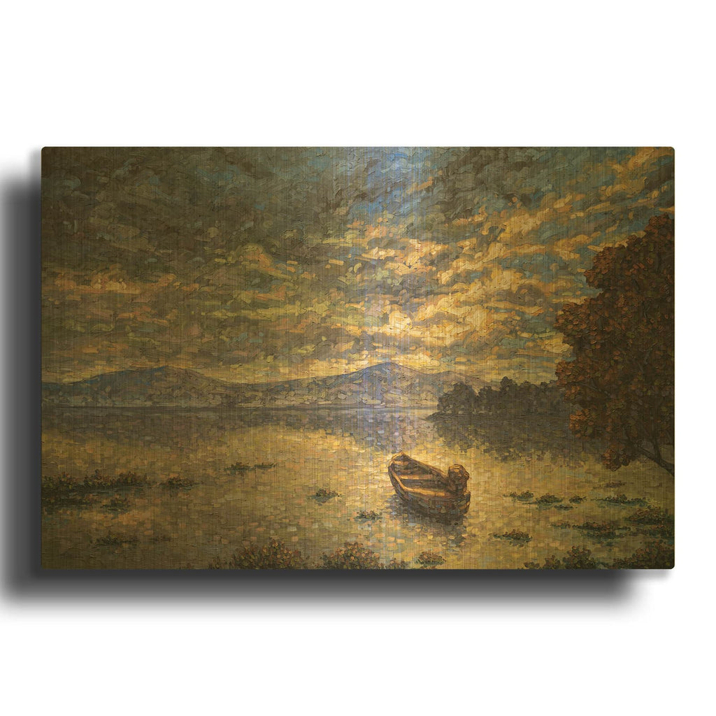 'Renacer del Alma' By Joe Reimer Gold Metal Wall Art