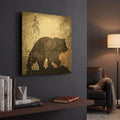 'Calling Bear' By Lightbox Journal Gold Metal Wall Art