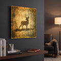 'High Country Deer' By Lightbox Journal Gold Metal Wall Art