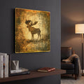 'High Country Moose' By Lightbox Journal Gold Metal Wall Art