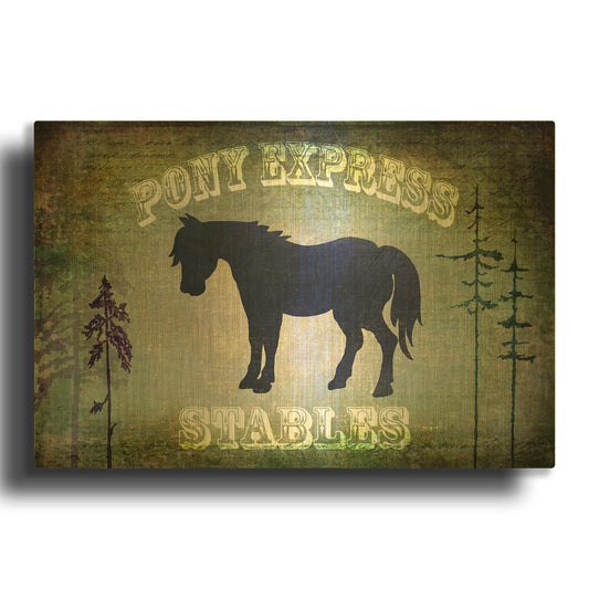 'Country Horse I' By Lightbox Journal Gold Metal Wall Art