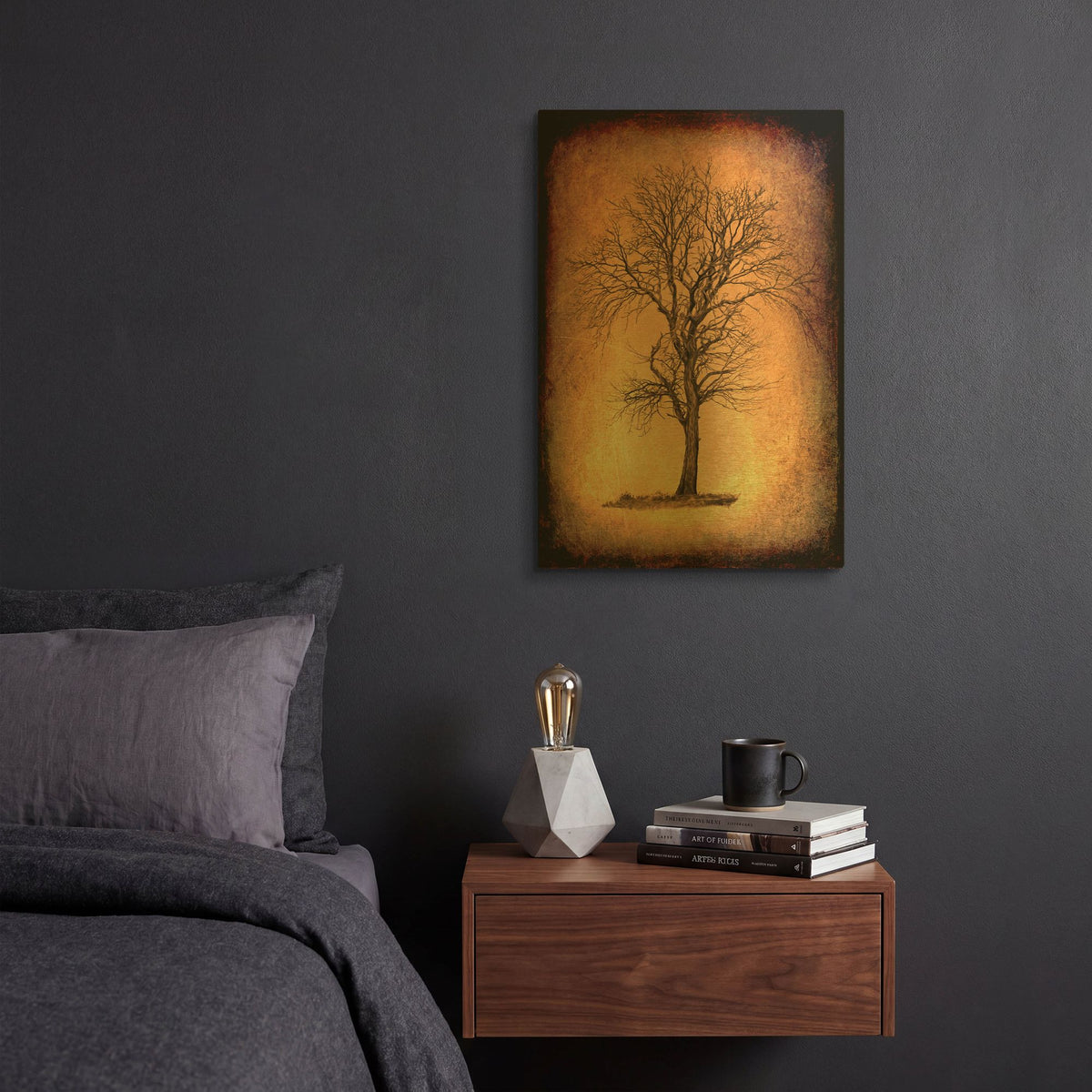 'For the Love of Trees II' By Lightbox Journal Gold Metal Wall Art