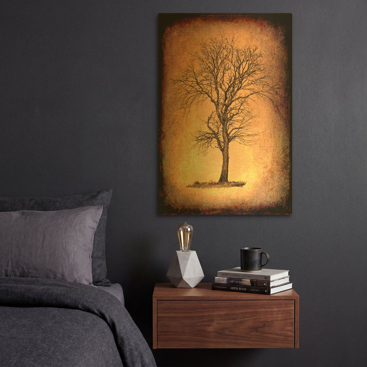 'For the Love of Trees II' By Lightbox Journal Gold Metal Wall Art