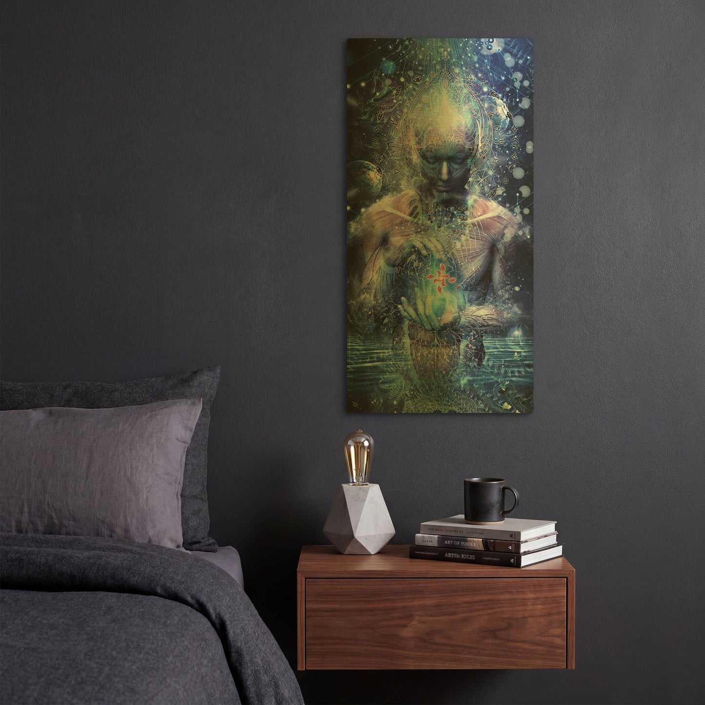'Silence Seekers' By Cameron Gray Gold Metal Wall Art