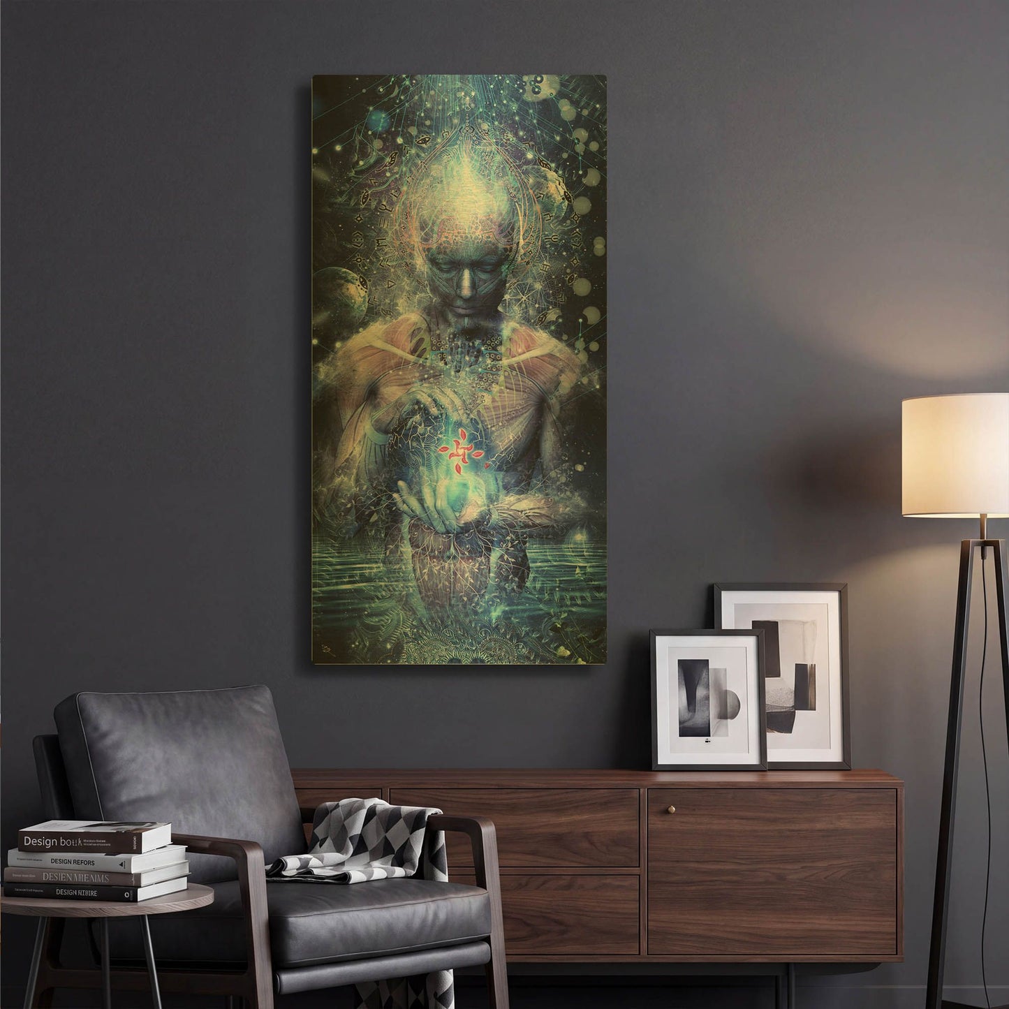 'Silence Seekers' By Cameron Gray Gold Metal Wall Art