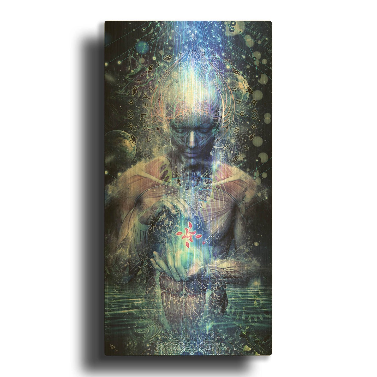 'Silence Seekers' By Cameron Gray Gold Metal Wall Art