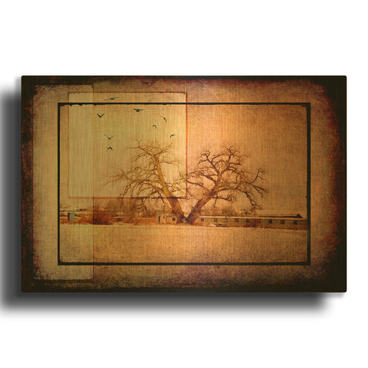 'For the Love of Trees V' By Lightbox Journal Gold Metal Wall Art