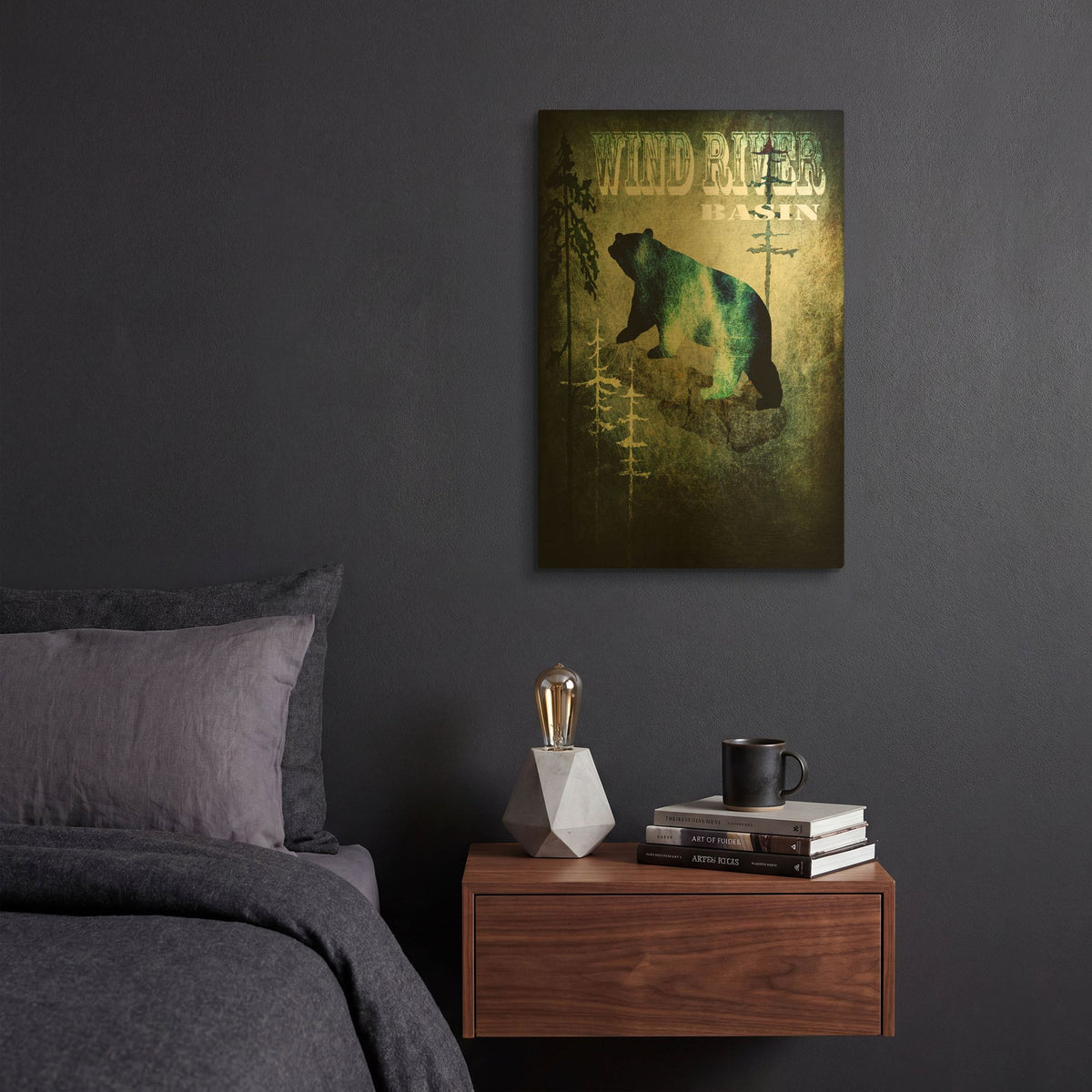 'Wind River I' By Lightbox Journal Gold Metal Wall Art