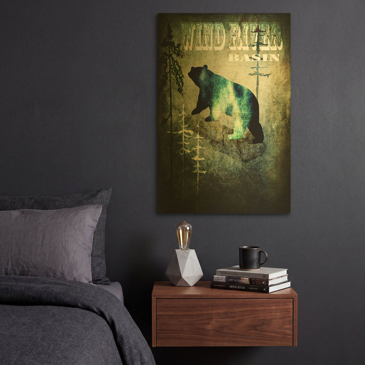 'Wind River I' By Lightbox Journal Gold Metal Wall Art