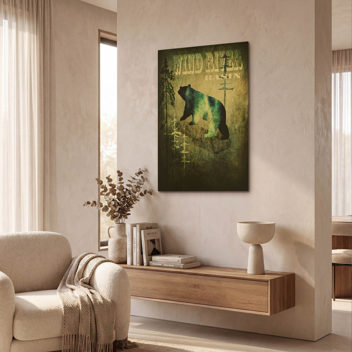 'Wind River I' By Lightbox Journal Gold Metal Wall Art