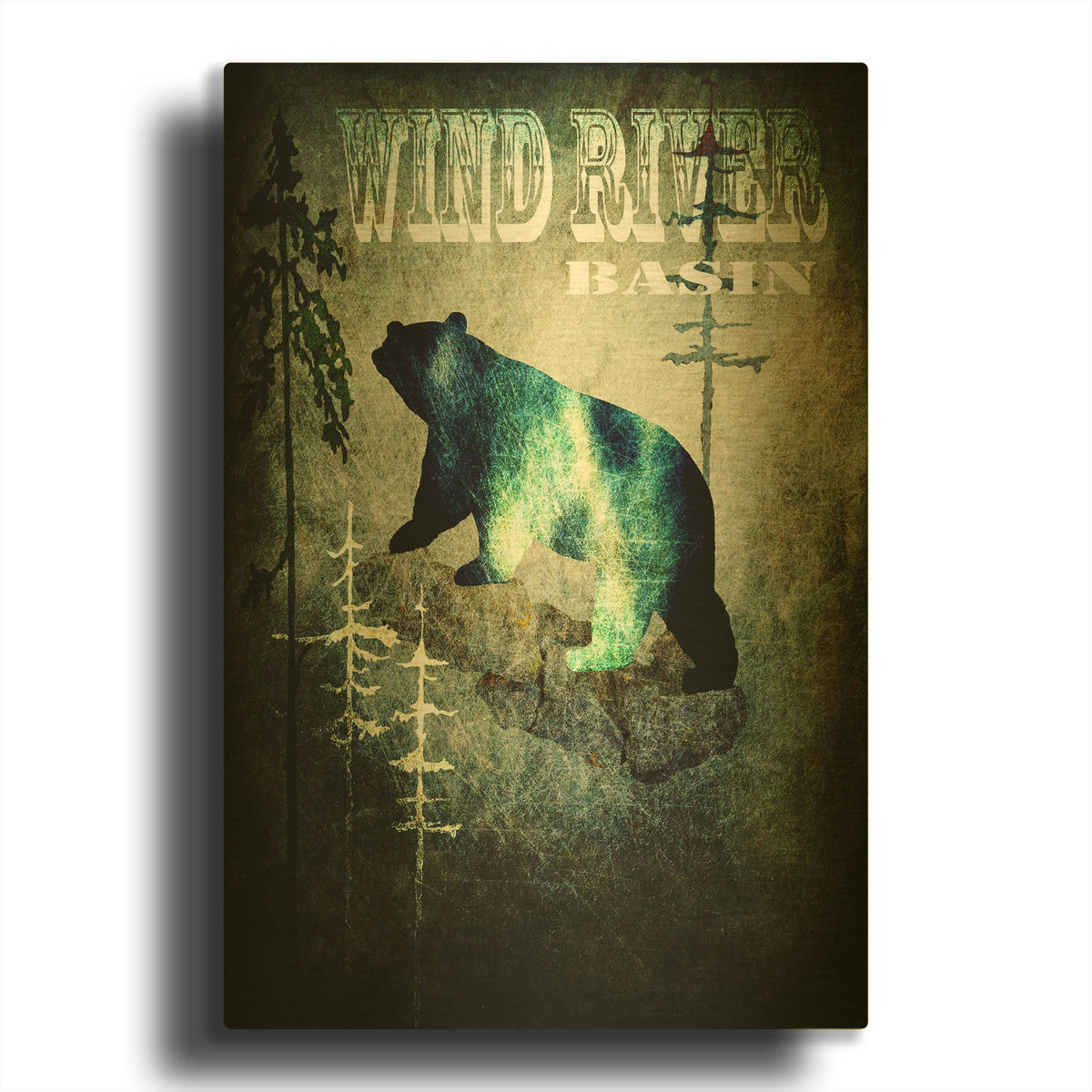 'Wind River I' By Lightbox Journal Gold Metal Wall Art