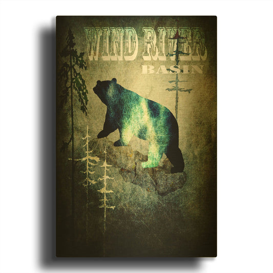 'Wind River I' By Lightbox Journal Gold Metal Wall Art