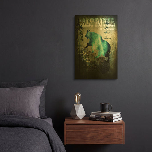 'Wind River III' By Lightbox Journal Gold Metal Wall Art
