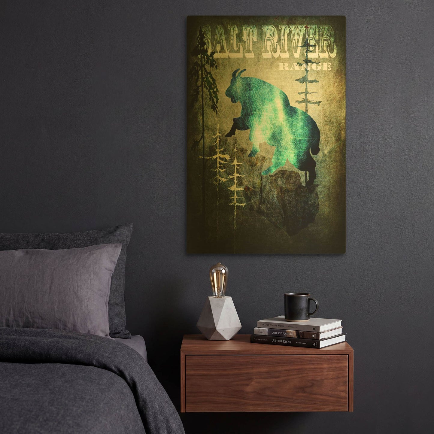 'Wind River III' By Lightbox Journal Gold Metal Wall Art