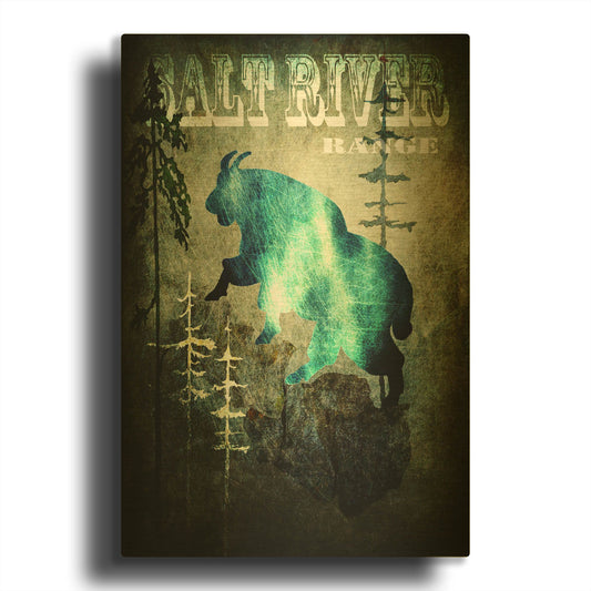 'Wind River III' By Lightbox Journal Gold Metal Wall Art