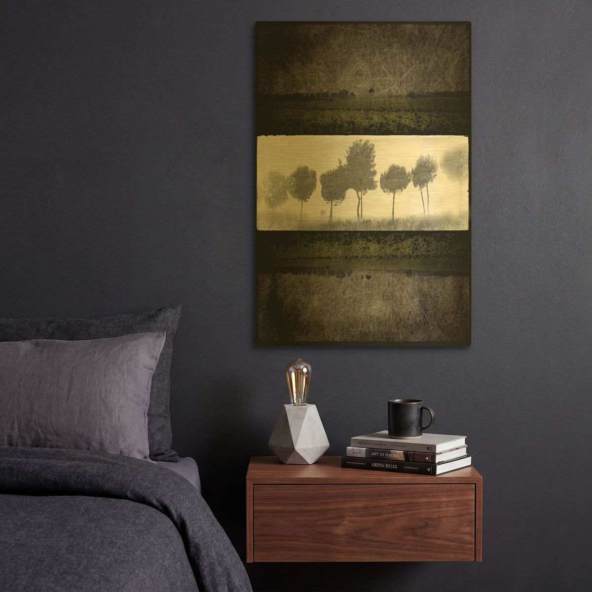 'Black Tree 2' By Lightbox Journal Gold Metal Wall Art