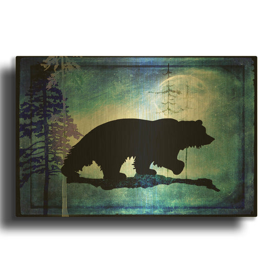 'Midnight Bear' By Lightbox Journal Gold Metal Wall Art
