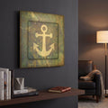 'Beach House Anchor' By Lightbox Journal Gold Metal Wall Art
