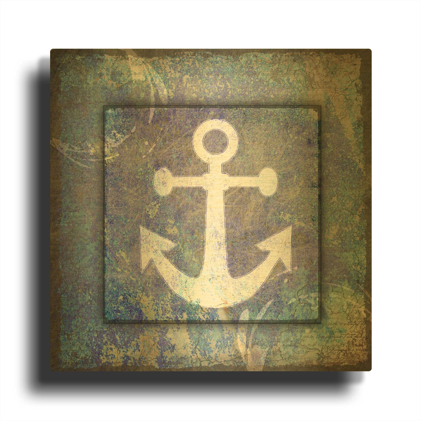 'Beach House Anchor' By Lightbox Journal Gold Metal Wall Art