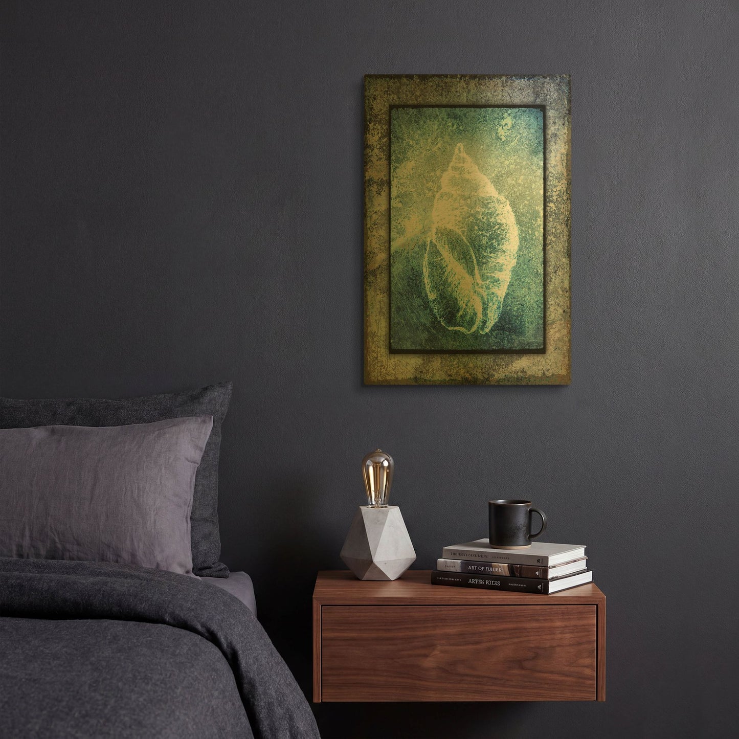 'Hello Beach Shell II' By Lightbox Journal Gold Metal Wall Art