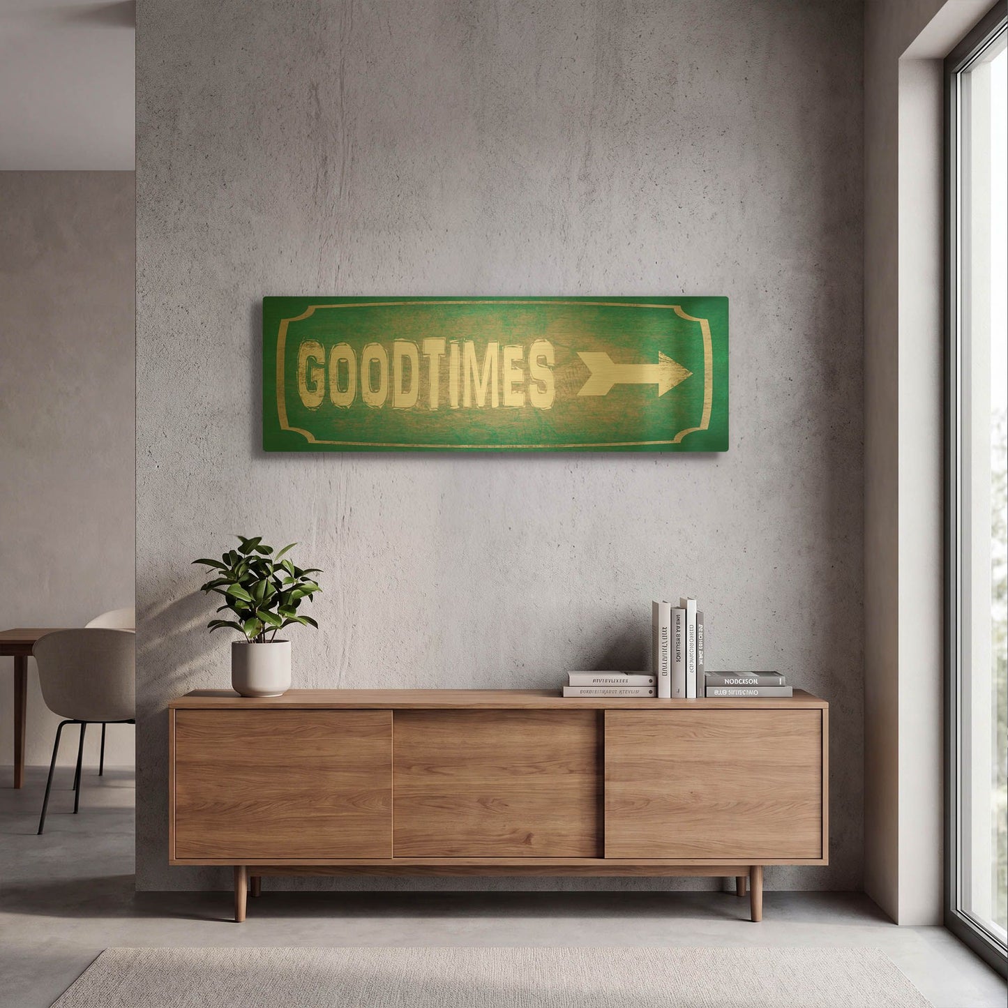 'Good Times' By Lightbox Journal Gold Metal Wall Art