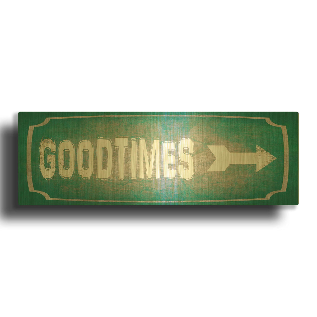 'Good Times' By Lightbox Journal Gold Metal Wall Art