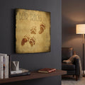 'Moose Lodge 2 - Bear Tracks' By Lightbox Journal Gold Metal Wall Art