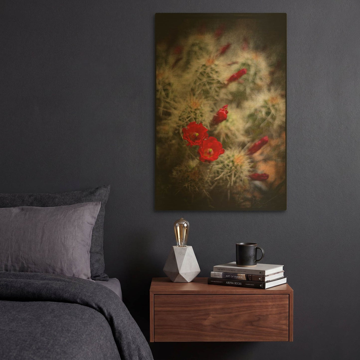 'Desert Flower 6' By Lightbox Journal Gold Metal Wall Art