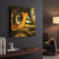 'Garage 1' By Lightbox Journal Gold Metal Wall Art