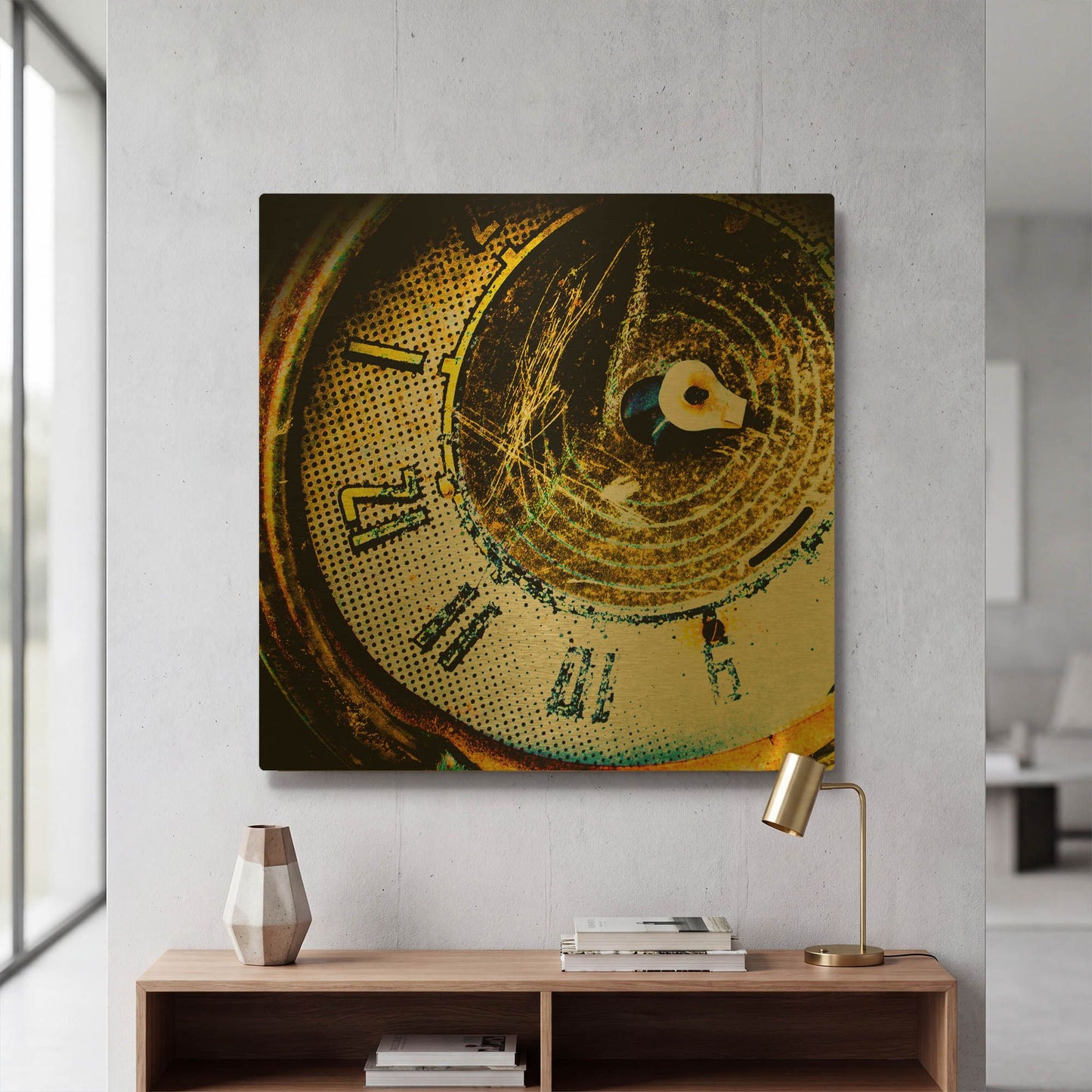 'Garage 2' By Lightbox Journal Gold Metal Wall Art