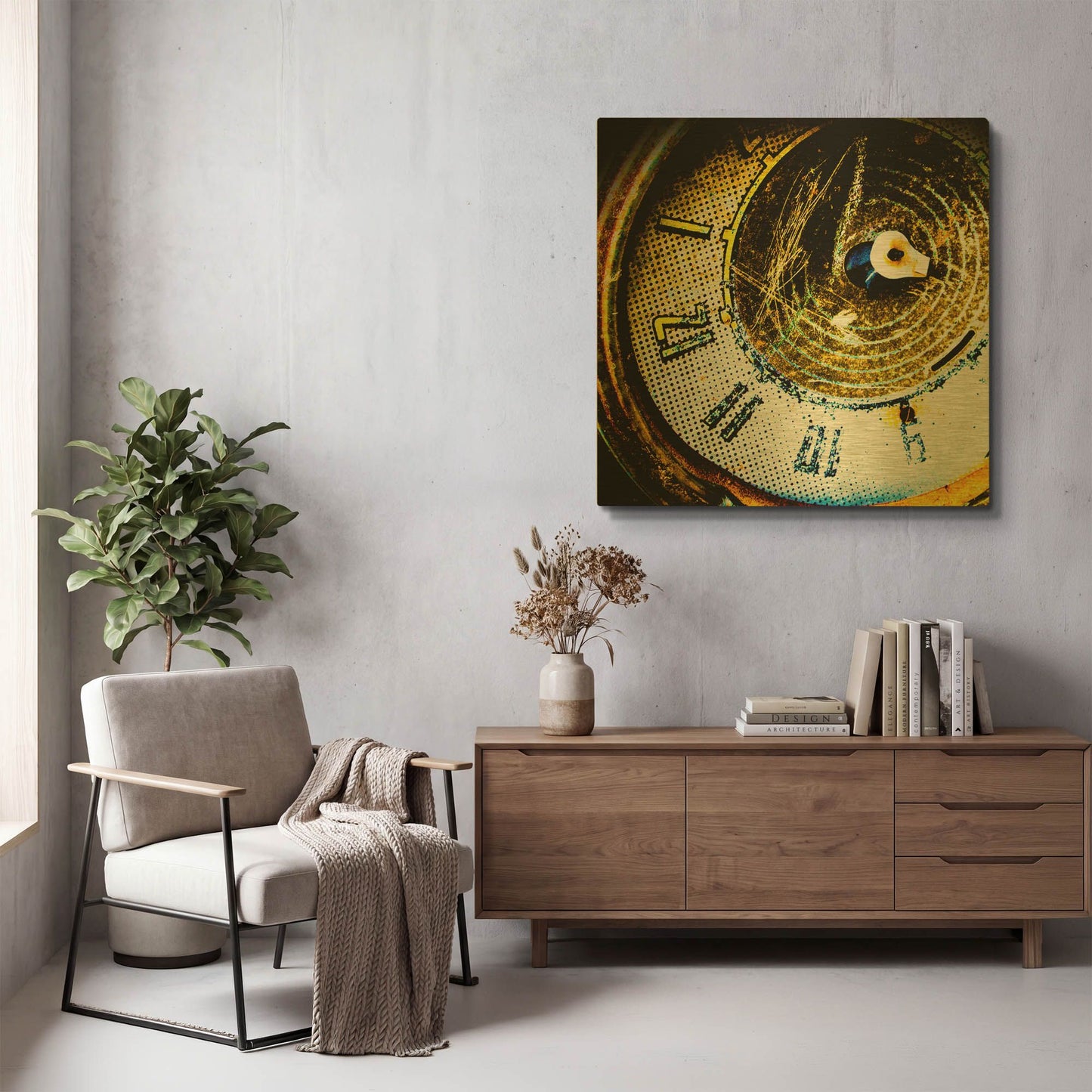 'Garage 2' By Lightbox Journal Gold Metal Wall Art