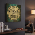 'Man Cave 2' By Lightbox Journal Gold Metal Wall Art
