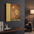 'Magnolia Diamond 2' By Lightbox Journal Gold Metal Wall Art