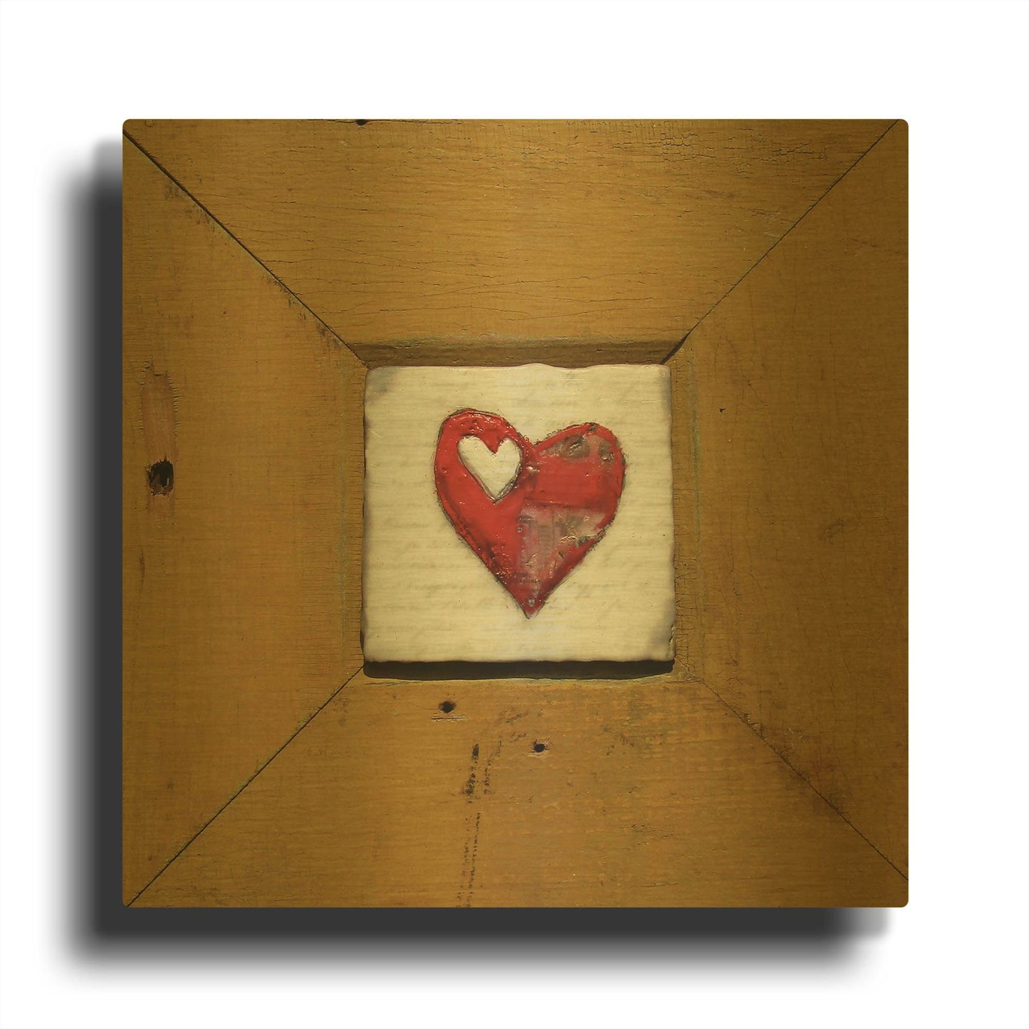 'Hearts Deisre Gold' By LovIsArt Gold Metal Wall Art