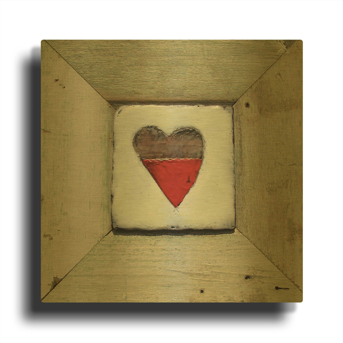 'Hearts' By LovIsArt Gold Metal Wall Art