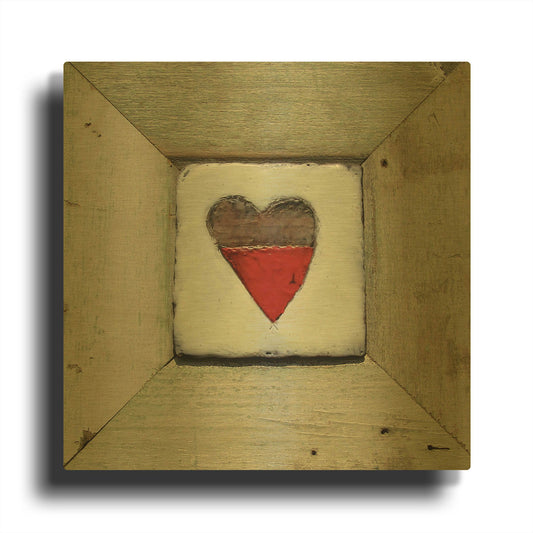 'Hearts' By LovIsArt Gold Metal Wall Art