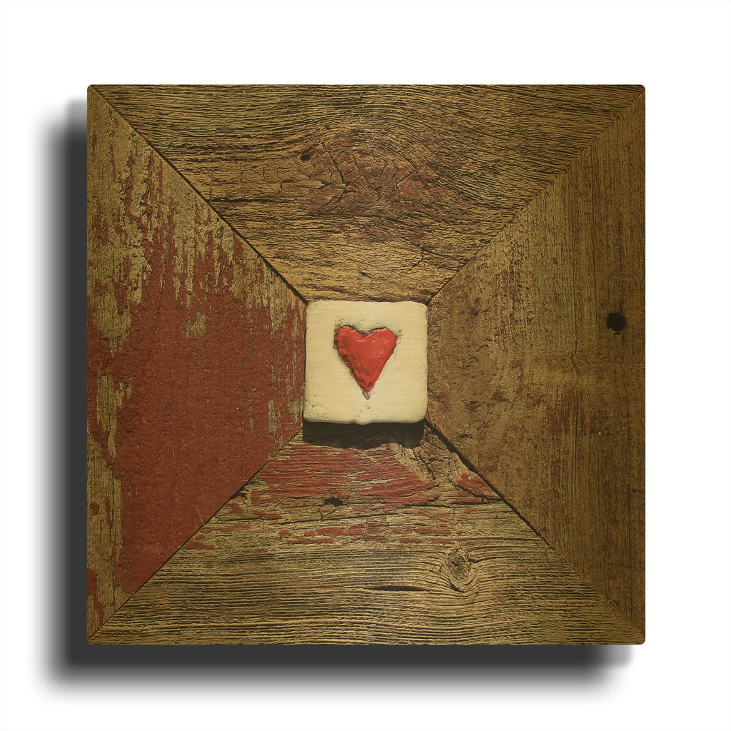 'Hearts 2' By LovIsArt Gold Metal Wall Art