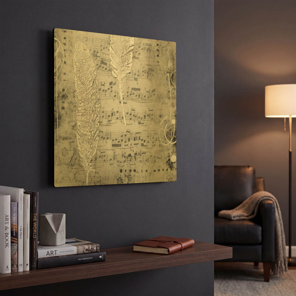 'Heaven Sent 2' By LovIsArt Gold Metal Wall Art