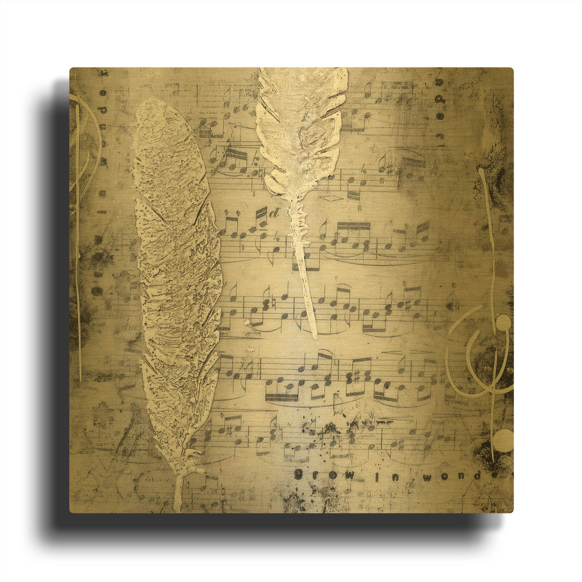 'Heaven Sent 2' By LovIsArt Gold Metal Wall Art