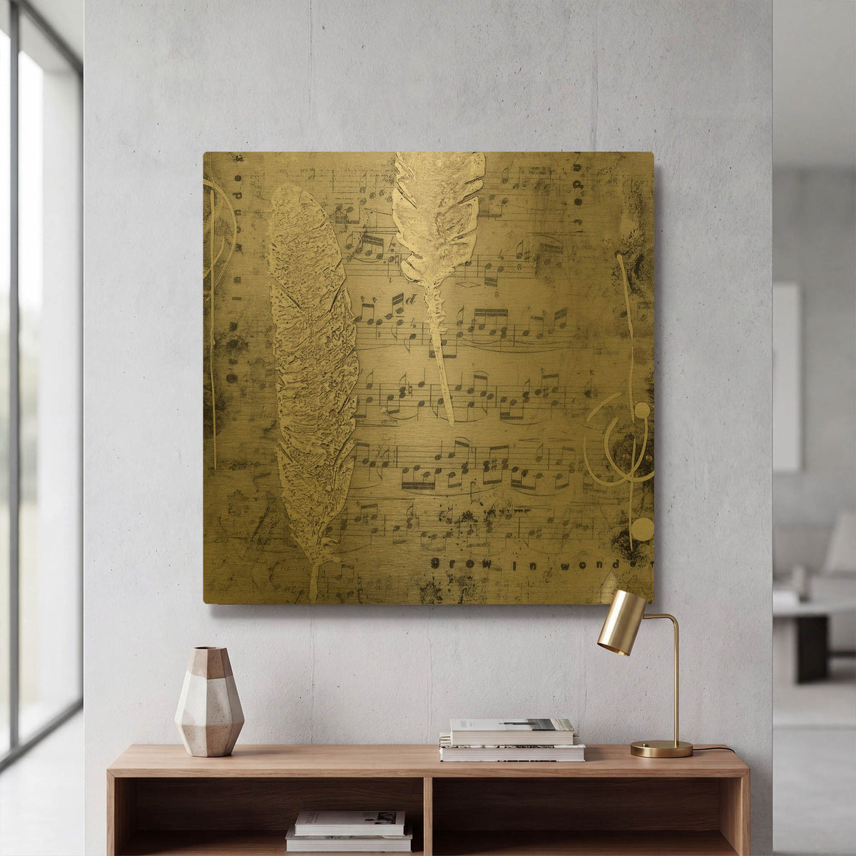 'Heaven Sent 2' By LovIsArt Gold Metal Wall Art