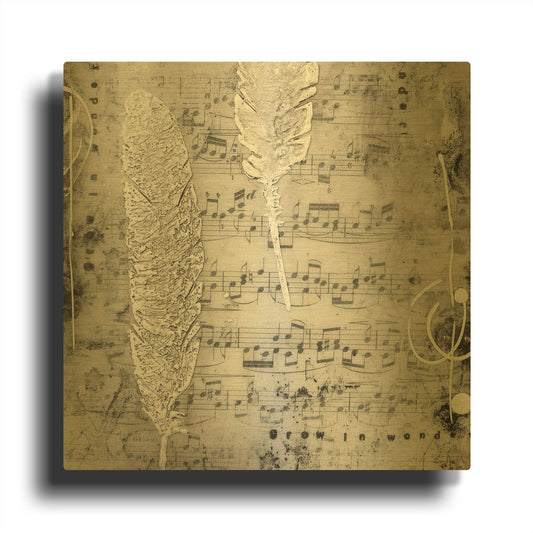 'Heaven Sent 2' By LovIsArt Gold Metal Wall Art