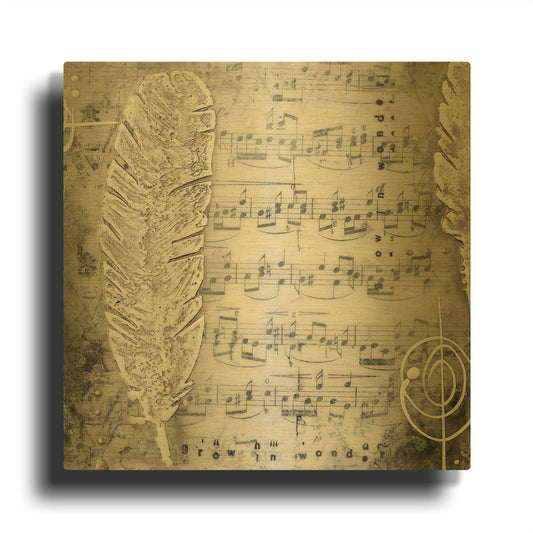 'Heaven Sent 3' By LovIsArt Gold Metal Wall Art