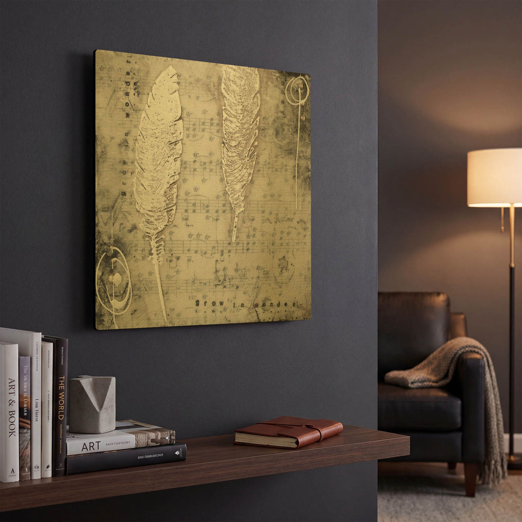 'Heaven Sent' By LovIsArt Gold Metal Wall Art
