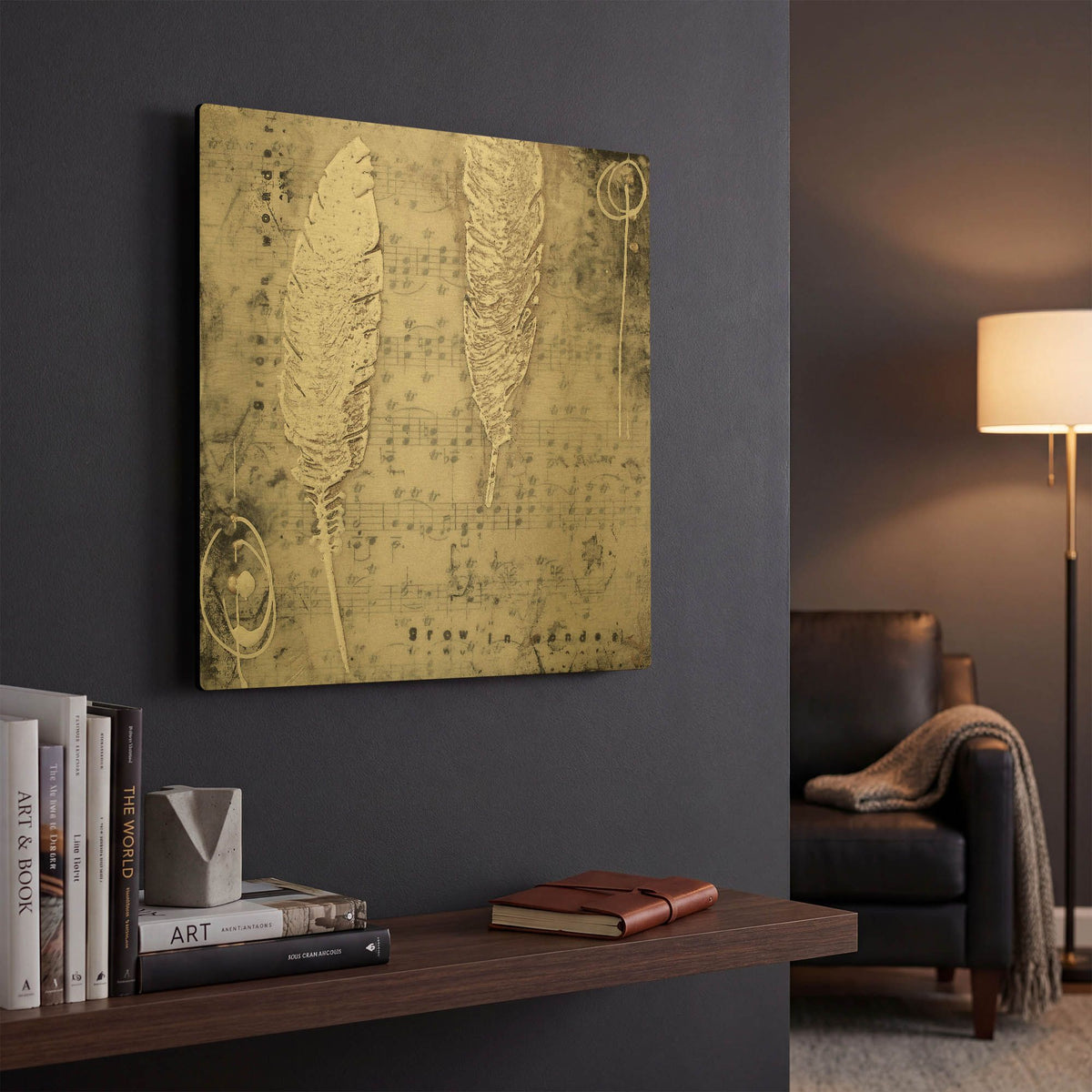 'Heaven Sent' By LovIsArt Gold Metal Wall Art