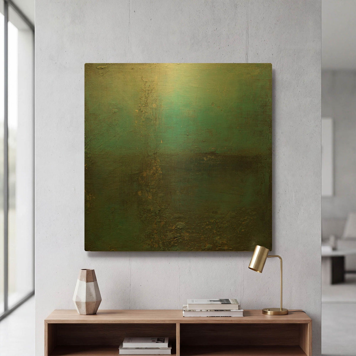 'Ocean Calm' By LovIsArt Gold Metal Wall Art