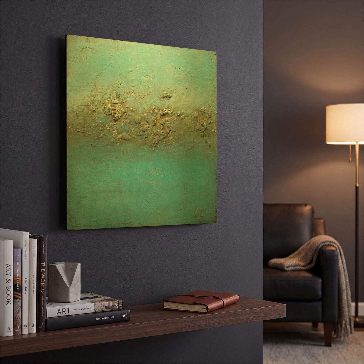 'Ocean Dreams' By LovIsArt Gold Metal Wall Art