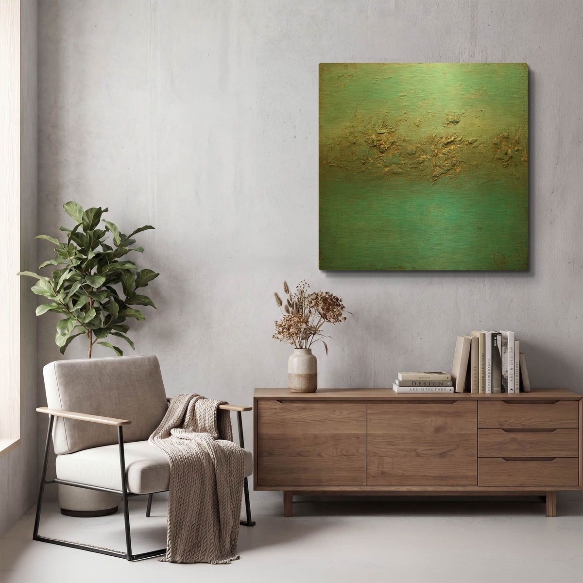 'Ocean Dreams' By LovIsArt Gold Metal Wall Art