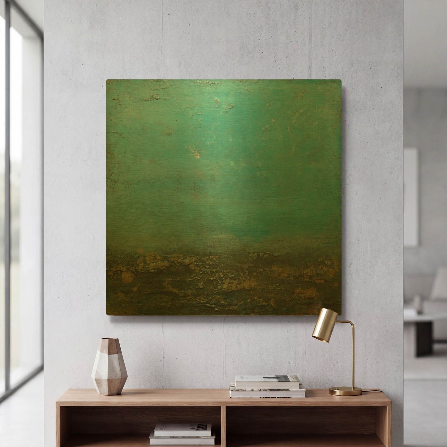 'Ocean Floor' By LovIsArt Gold Metal Wall Art